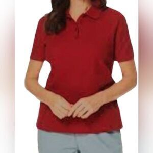 Hasting & Smith Red Polo Shirt Short Sleeve Collared Top